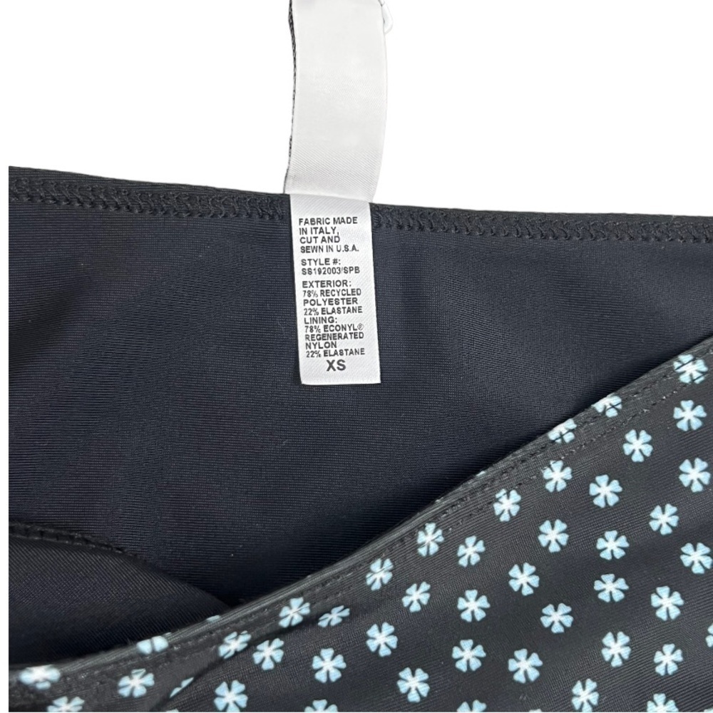 NWT Daughters of Summer Black Floral Print Adjustable Bikini Bottom - Size XS - Picture 3 of 7